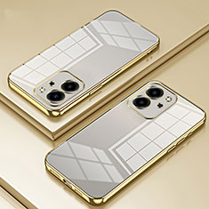 Silikon Schutzhülle Ultra Dünn Flexible Tasche Durchsichtig Transparent SY1 für Huawei Honor 80 SE 5G Gold