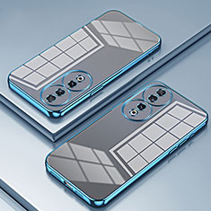 Silikon Schutzhülle Ultra Dünn Flexible Tasche Durchsichtig Transparent SY1 für Huawei Honor 90 5G Blau