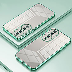 Silikon Schutzhülle Ultra Dünn Flexible Tasche Durchsichtig Transparent SY1 für Huawei Honor 90 5G Grün