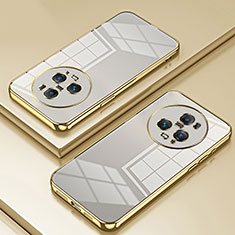 Silikon Schutzhülle Ultra Dünn Flexible Tasche Durchsichtig Transparent SY1 für Huawei Honor Magic5 Pro 5G Gold