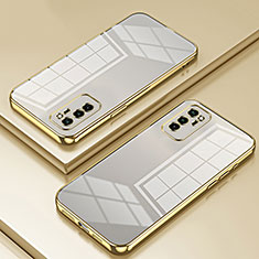 Silikon Schutzhülle Ultra Dünn Flexible Tasche Durchsichtig Transparent SY1 für Huawei Honor V30 5G Gold