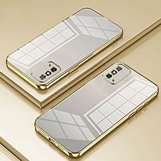 Silikon Schutzhülle Ultra Dünn Flexible Tasche Durchsichtig Transparent SY1 für Huawei Honor X10 Max 5G Gold