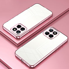 Silikon Schutzhülle Ultra Dünn Flexible Tasche Durchsichtig Transparent SY1 für Huawei Honor X6a Rosegold