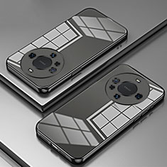 Silikon Schutzhülle Ultra Dünn Flexible Tasche Durchsichtig Transparent SY1 für Huawei Mate 40 Pro+ Plus Schwarz