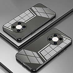 Silikon Schutzhülle Ultra Dünn Flexible Tasche Durchsichtig Transparent SY1 für Huawei Mate 40 Pro Schwarz