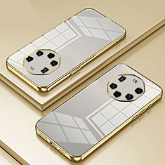 Silikon Schutzhülle Ultra Dünn Flexible Tasche Durchsichtig Transparent SY1 für Huawei Mate 40 RS Gold