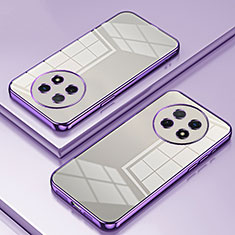 Silikon Schutzhülle Ultra Dünn Flexible Tasche Durchsichtig Transparent SY1 für Huawei Nova Y91 Violett