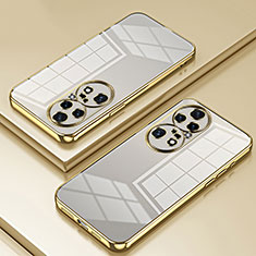 Silikon Schutzhülle Ultra Dünn Flexible Tasche Durchsichtig Transparent SY1 für Huawei P50 Pro Gold