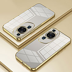 Silikon Schutzhülle Ultra Dünn Flexible Tasche Durchsichtig Transparent SY1 für Huawei P60 Art Gold