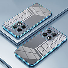 Silikon Schutzhülle Ultra Dünn Flexible Tasche Durchsichtig Transparent SY1 für OnePlus 10 Pro 5G Blau