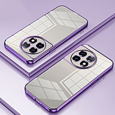 Silikon Schutzhülle Ultra Dünn Flexible Tasche Durchsichtig Transparent SY1 für OnePlus 11 5G Violett