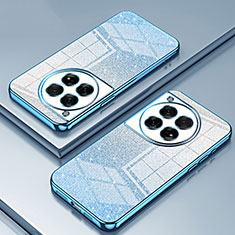Silikon Schutzhülle Ultra Dünn Flexible Tasche Durchsichtig Transparent SY1 für OnePlus 12 5G Blau