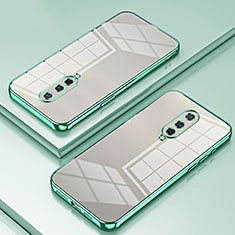 Silikon Schutzhülle Ultra Dünn Flexible Tasche Durchsichtig Transparent SY1 für OnePlus 8 Grün
