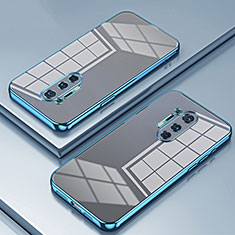 Silikon Schutzhülle Ultra Dünn Flexible Tasche Durchsichtig Transparent SY1 für OnePlus 8 Pro Blau