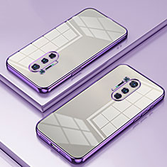 Silikon Schutzhülle Ultra Dünn Flexible Tasche Durchsichtig Transparent SY1 für OnePlus 8 Pro Violett