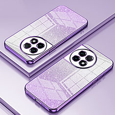 Silikon Schutzhülle Ultra Dünn Flexible Tasche Durchsichtig Transparent SY1 für OnePlus Ace 2 5G Violett