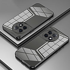 Silikon Schutzhülle Ultra Dünn Flexible Tasche Durchsichtig Transparent SY1 für OnePlus Ace 2 Pro 5G Schwarz