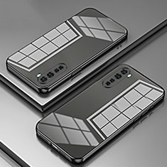 Silikon Schutzhülle Ultra Dünn Flexible Tasche Durchsichtig Transparent SY1 für OnePlus Nord Schwarz