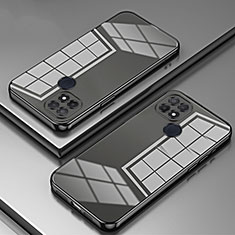 Silikon Schutzhülle Ultra Dünn Flexible Tasche Durchsichtig Transparent SY1 für Oppo A15 Schwarz