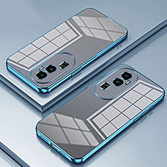 Silikon Schutzhülle Ultra Dünn Flexible Tasche Durchsichtig Transparent SY1 für Oppo Reno10 Pro+ Plus 5G Blau