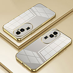 Silikon Schutzhülle Ultra Dünn Flexible Tasche Durchsichtig Transparent SY1 für Oppo Reno10 Pro+ Plus 5G Gold