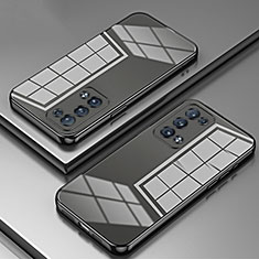 Silikon Schutzhülle Ultra Dünn Flexible Tasche Durchsichtig Transparent SY1 für Oppo Reno6 Pro+ Plus 5G Schwarz