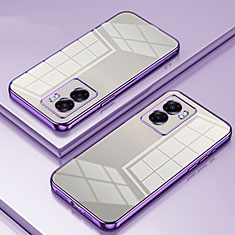 Silikon Schutzhülle Ultra Dünn Flexible Tasche Durchsichtig Transparent SY1 für Realme Narzo 50 5G Violett