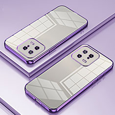 Silikon Schutzhülle Ultra Dünn Flexible Tasche Durchsichtig Transparent SY1 für Xiaomi Mi 13 5G Violett