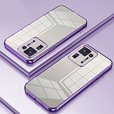 Silikon Schutzhülle Ultra Dünn Flexible Tasche Durchsichtig Transparent SY1 für Xiaomi Mi Mix 4 5G Violett