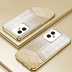 Silikon Schutzhülle Ultra Dünn Flexible Tasche Durchsichtig Transparent SY2 für Huawei Honor 100 5G Gold