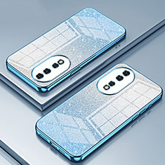 Silikon Schutzhülle Ultra Dünn Flexible Tasche Durchsichtig Transparent SY2 für Huawei Honor 80 5G Blau