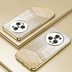 Silikon Schutzhülle Ultra Dünn Flexible Tasche Durchsichtig Transparent SY2 für Huawei Honor Magic5 Pro 5G Gold