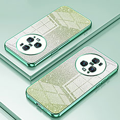Silikon Schutzhülle Ultra Dünn Flexible Tasche Durchsichtig Transparent SY2 für Huawei Honor Magic5 Pro 5G Grün