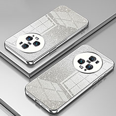 Silikon Schutzhülle Ultra Dünn Flexible Tasche Durchsichtig Transparent SY2 für Huawei Honor Magic5 Pro 5G Silber