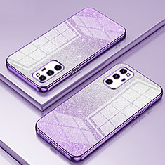 Silikon Schutzhülle Ultra Dünn Flexible Tasche Durchsichtig Transparent SY2 für Huawei Honor V30 Pro 5G Violett