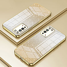 Silikon Schutzhülle Ultra Dünn Flexible Tasche Durchsichtig Transparent SY2 für Huawei Honor X10 5G Gold