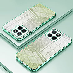 Silikon Schutzhülle Ultra Dünn Flexible Tasche Durchsichtig Transparent SY2 für Huawei Honor X6a Grün