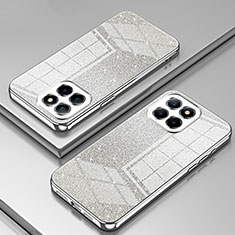 Silikon Schutzhülle Ultra Dünn Flexible Tasche Durchsichtig Transparent SY2 für Huawei Honor X6a Silber