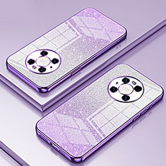Silikon Schutzhülle Ultra Dünn Flexible Tasche Durchsichtig Transparent SY2 für Huawei Mate 40 Pro Violett
