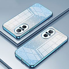 Silikon Schutzhülle Ultra Dünn Flexible Tasche Durchsichtig Transparent SY2 für Huawei Nova 9 SE Blau
