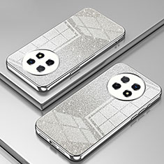 Silikon Schutzhülle Ultra Dünn Flexible Tasche Durchsichtig Transparent SY2 für Huawei Nova Y91 Silber