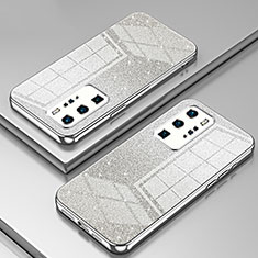 Silikon Schutzhülle Ultra Dünn Flexible Tasche Durchsichtig Transparent SY2 für Huawei P40 Pro Silber