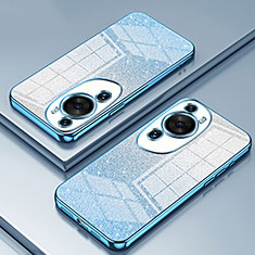 Silikon Schutzhülle Ultra Dünn Flexible Tasche Durchsichtig Transparent SY2 für Huawei P60 Art Blau