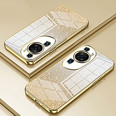 Silikon Schutzhülle Ultra Dünn Flexible Tasche Durchsichtig Transparent SY2 für Huawei P60 Art Gold
