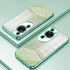 Silikon Schutzhülle Ultra Dünn Flexible Tasche Durchsichtig Transparent SY2 für Huawei P60 Art Grün