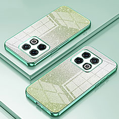 Silikon Schutzhülle Ultra Dünn Flexible Tasche Durchsichtig Transparent SY2 für OnePlus 10 Pro 5G Grün