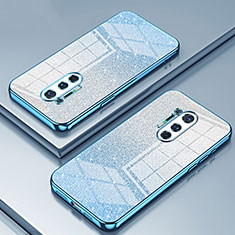 Silikon Schutzhülle Ultra Dünn Flexible Tasche Durchsichtig Transparent SY2 für OnePlus 8 Pro Blau