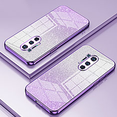 Silikon Schutzhülle Ultra Dünn Flexible Tasche Durchsichtig Transparent SY2 für OnePlus 8 Pro Violett