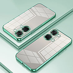 Silikon Schutzhülle Ultra Dünn Flexible Tasche Durchsichtig Transparent SY2 für OnePlus Ace 2V 5G Grün