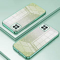 Silikon Schutzhülle Ultra Dünn Flexible Tasche Durchsichtig Transparent SY2 für Oppo A72 5G Grün